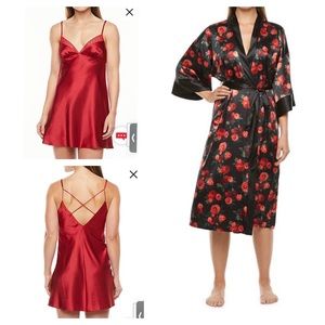 VERY SEXY Satin Lace Ambrielle Babydoll Sleepwear and Women’s Robe Set Lingerie